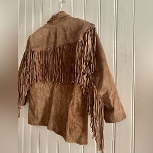 Vintage Brown Fringe Jacket